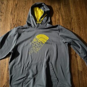 The North Face Charcoal and Lemon Hoodie